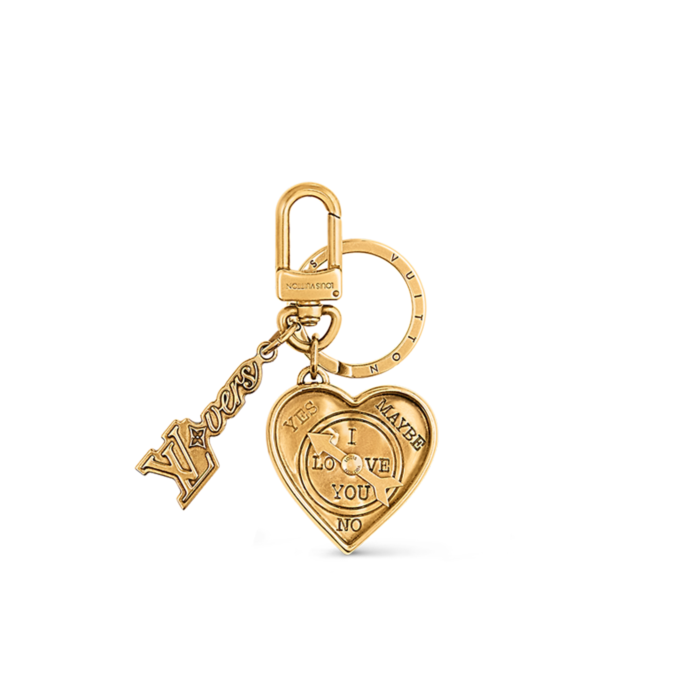 LOUIS VUITTON LOVERS HEART BAG CHARM & KEY HOLDER M01711